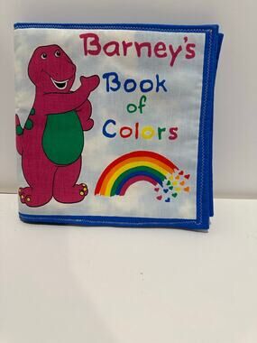 Handmade Barney's Book of Colors soft baby book New